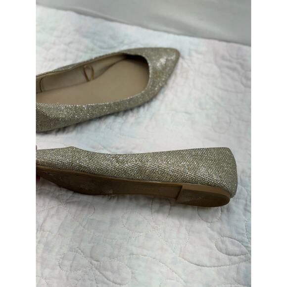 Express women’s metallic sparkly size 9 flats - Picture 6 of 8